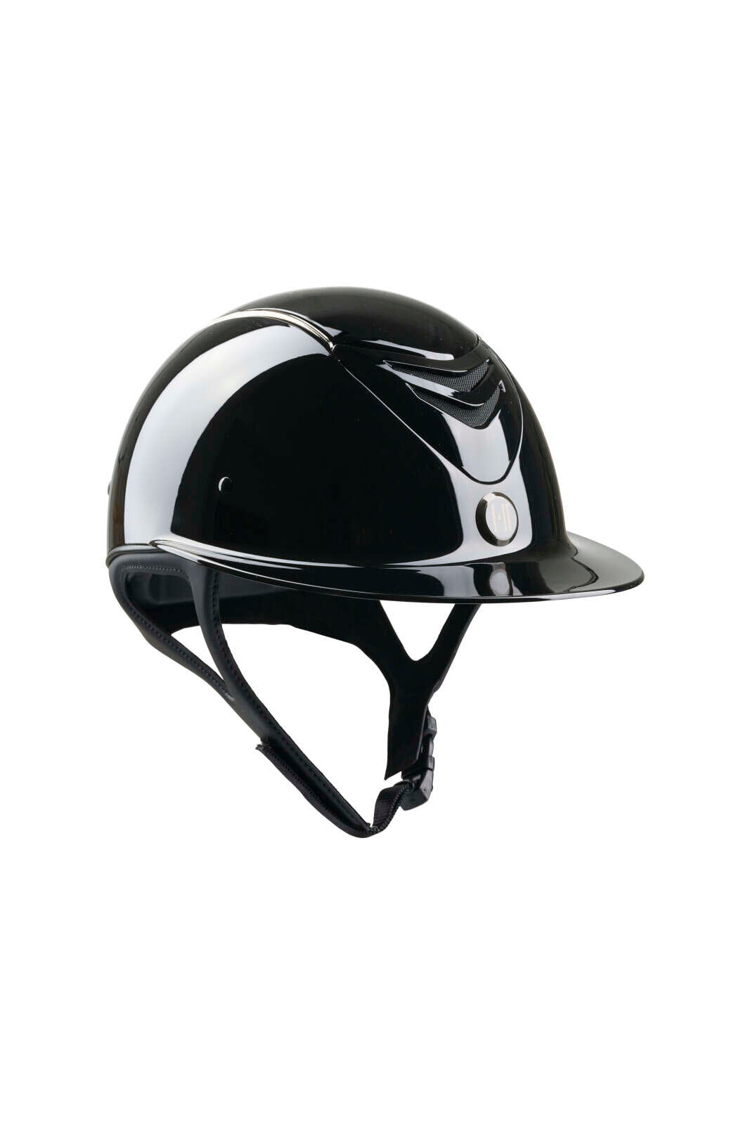 One K MIPS Avance-ridehjelm - glossy top, krom pipe