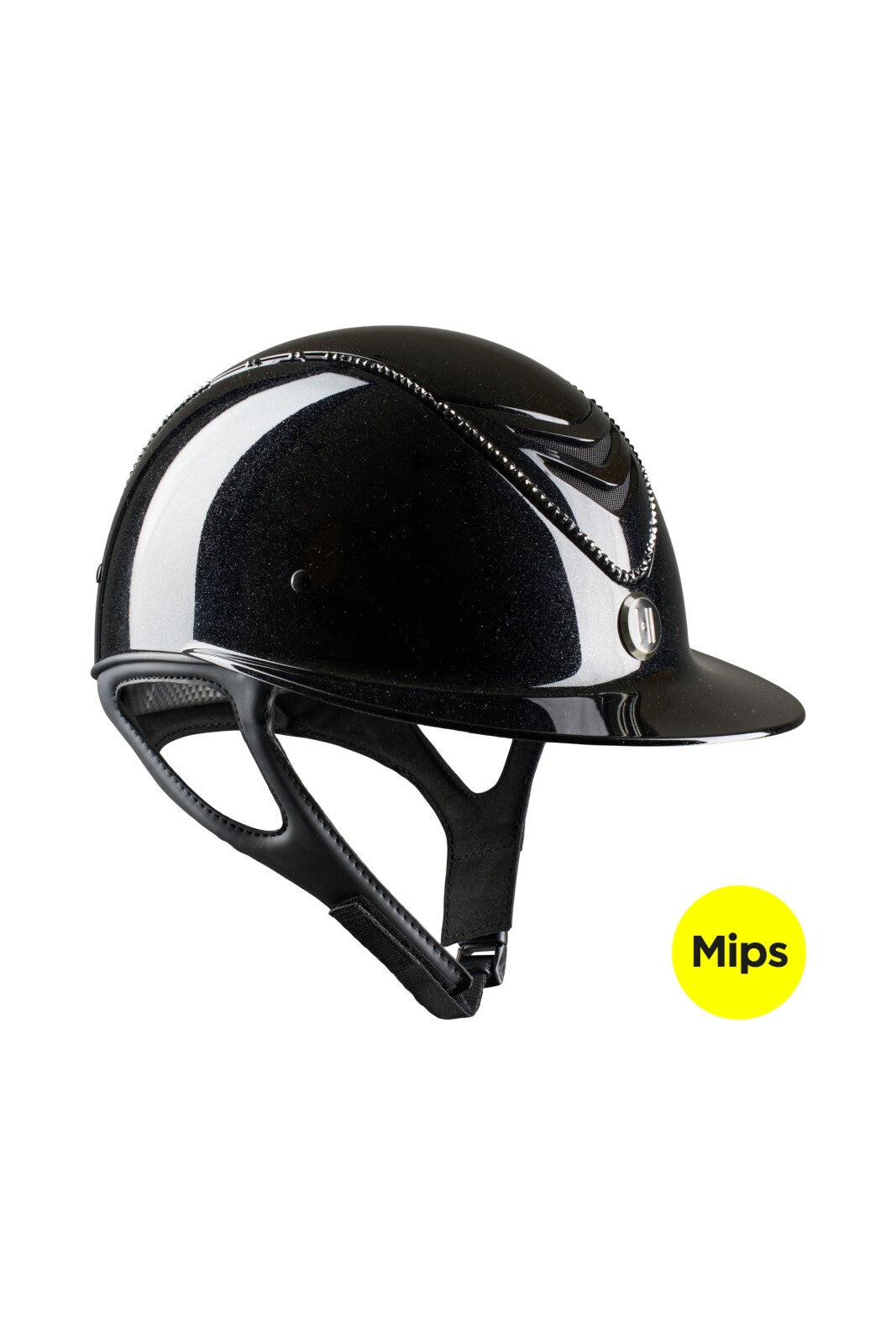 One K MIPS Avancé Lux riding helmet - shimmer, black swarovski pipe