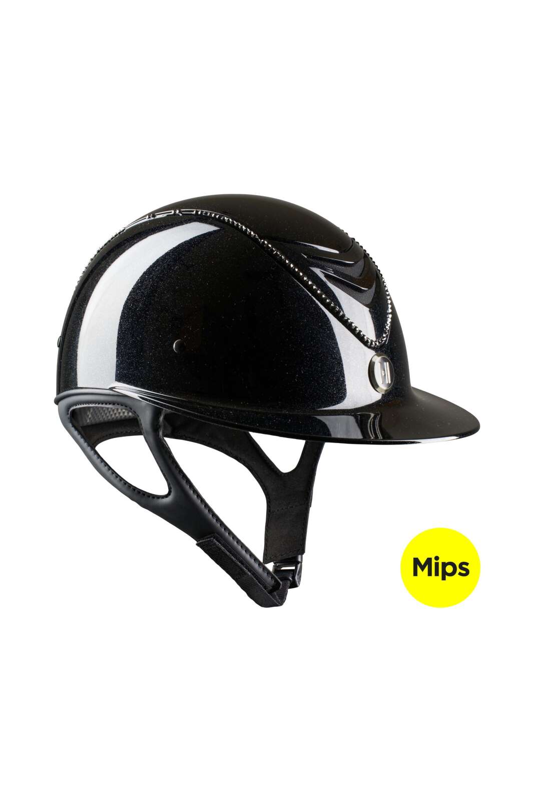 One K MIPS Avancé Lux ridhjälm - skimmer, svart swarovski pipe