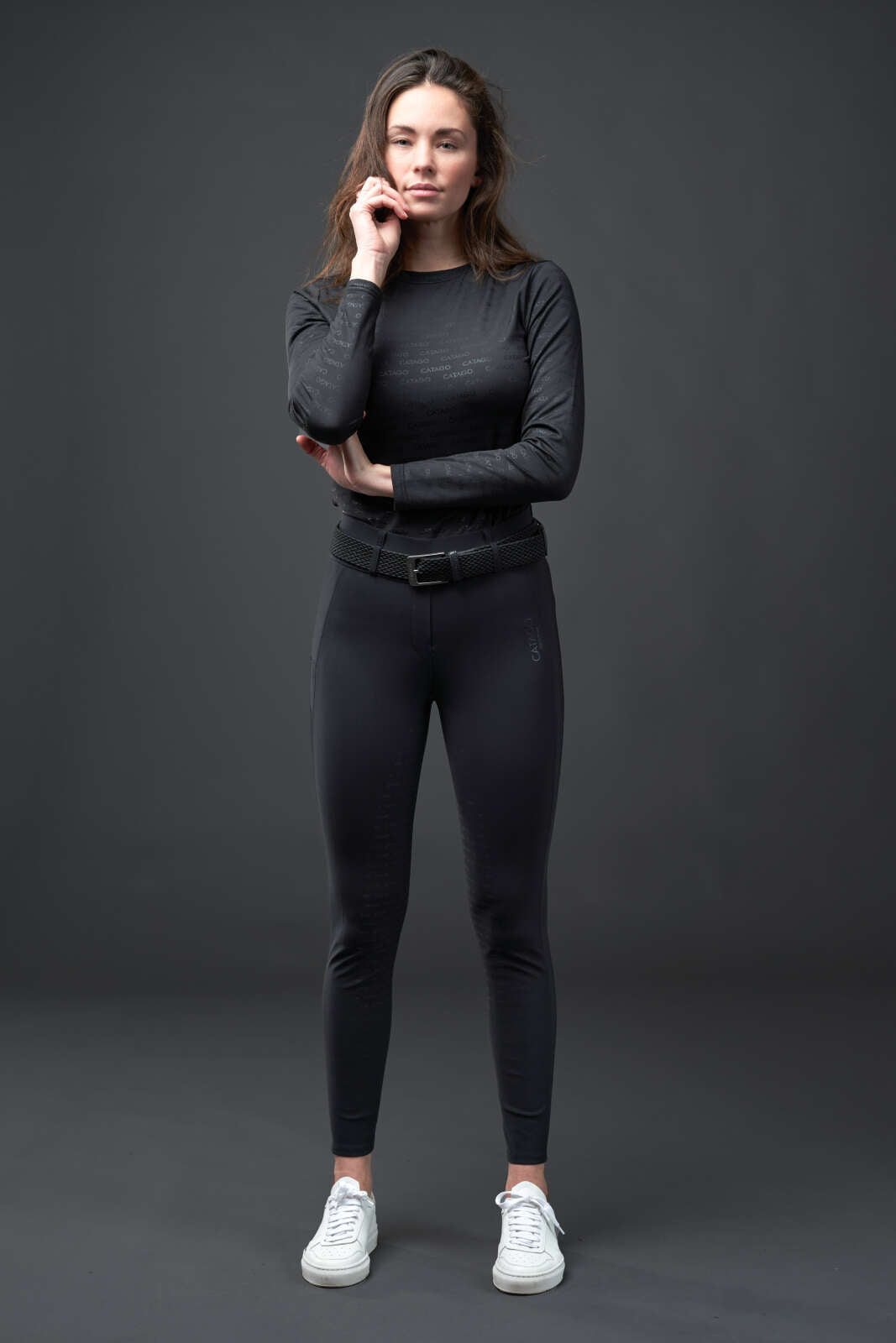 Catago River ridtights med belteløkke Fullgrip
