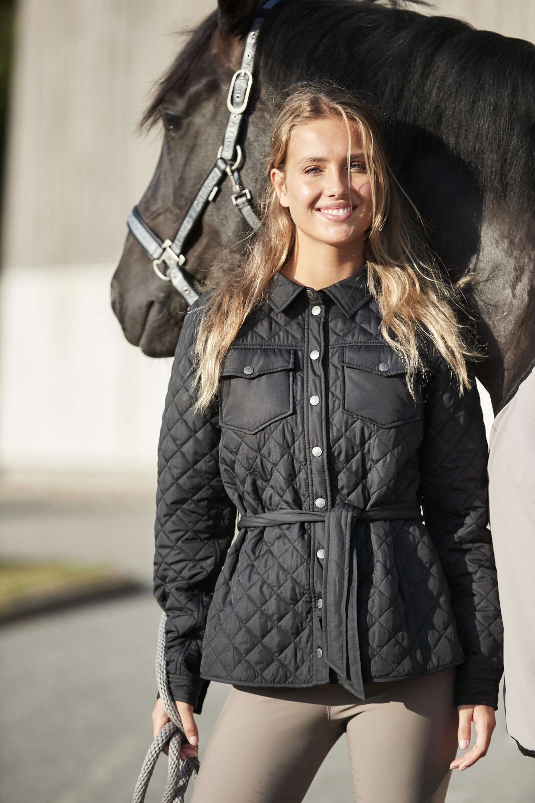 CATAGO Pearl quilted riding jacket