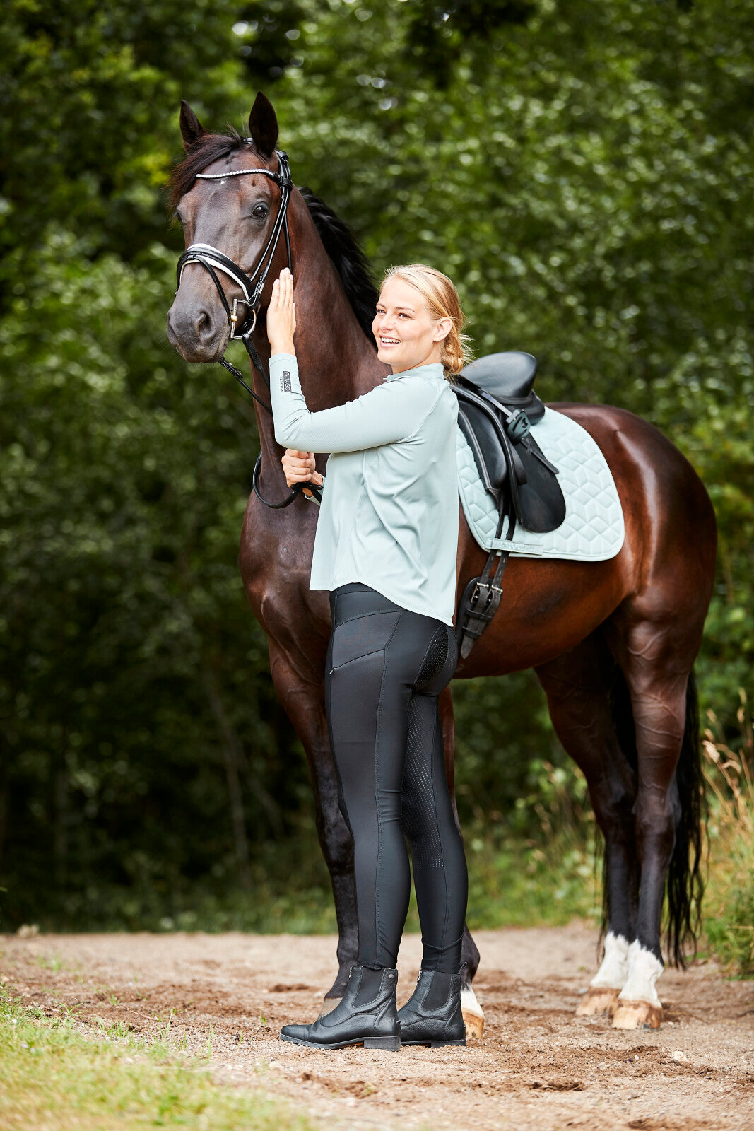 CATAGO Troy riding tights with high waist and fullgrip