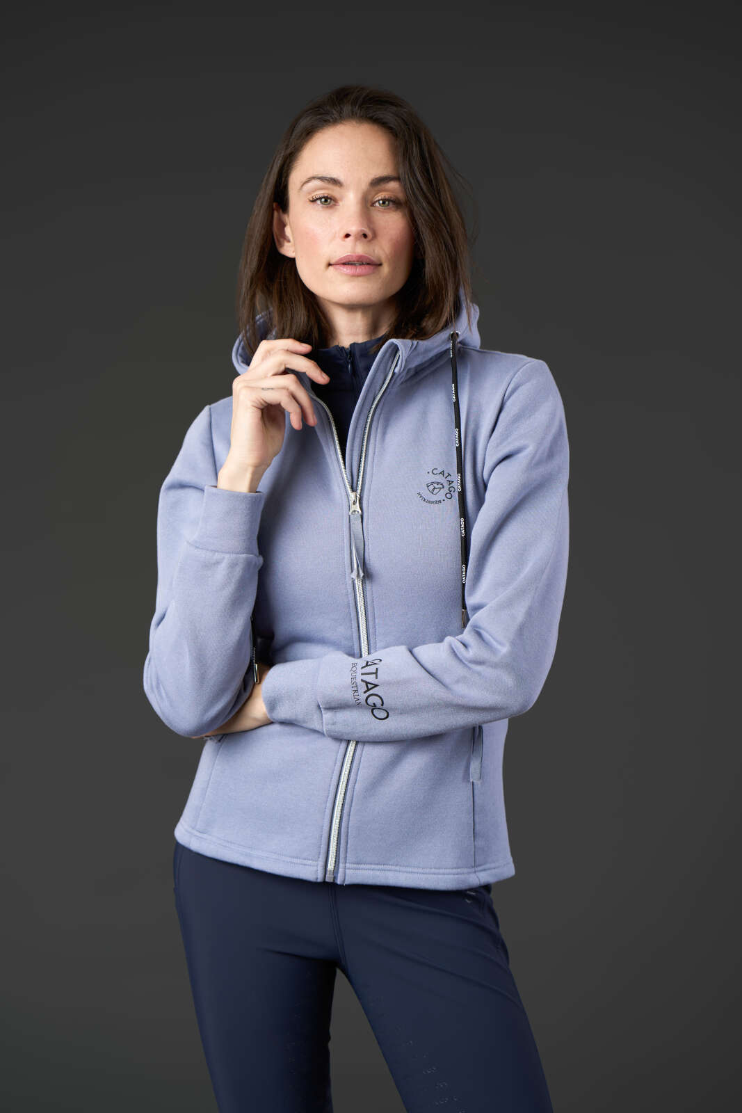 Catago Natalie hoodie med lynlås