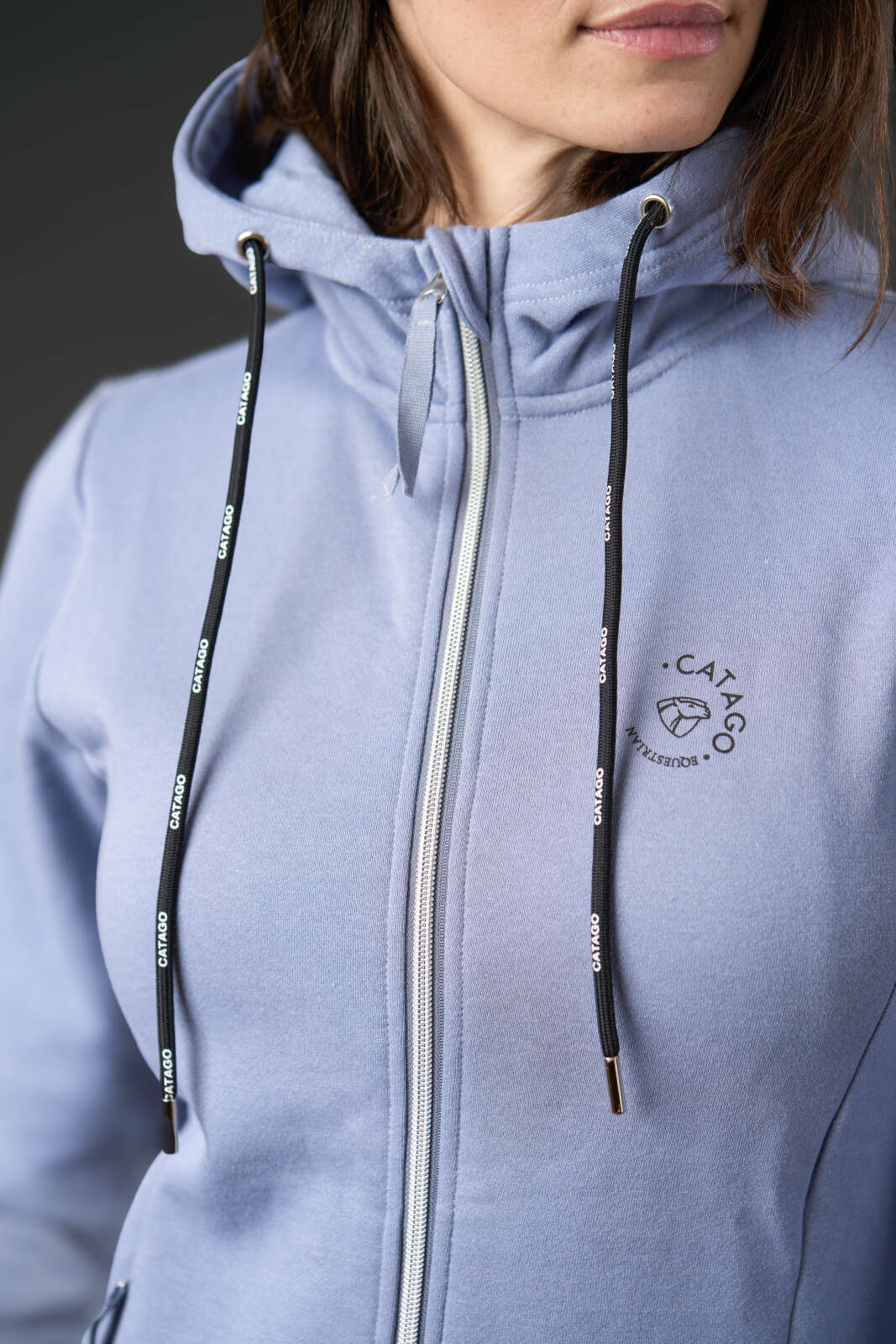 Catago Natalie hoodie med lynlås