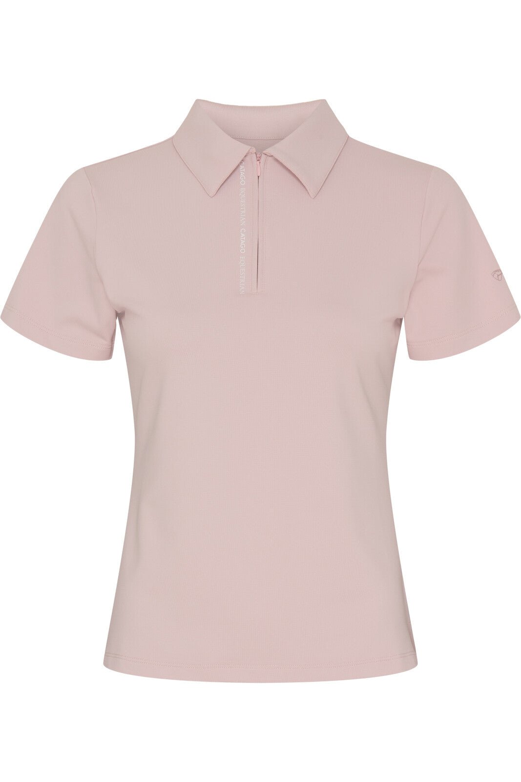 CATAGO Nash zip polo short sleeve riding blouse - Unamari