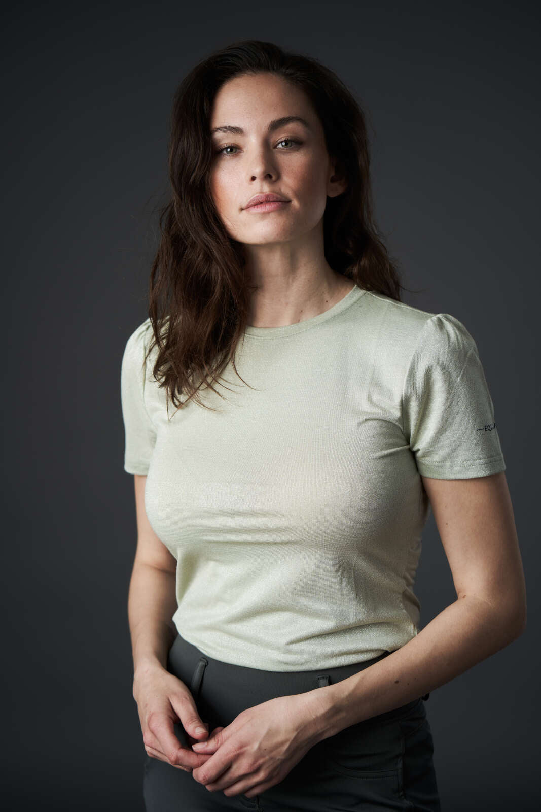 Equipage Mara Short Sleeve Riding Blouse w. Glitter