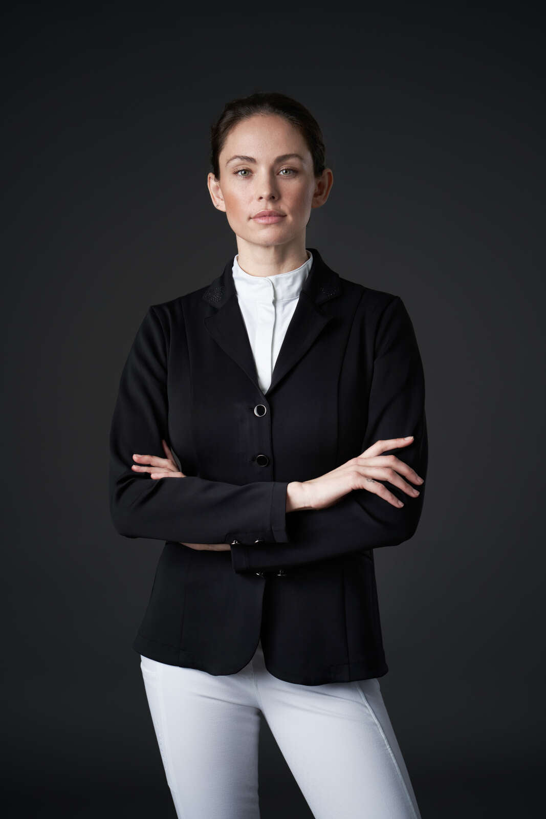 Equipage Monroe show jacket with rhinestone details