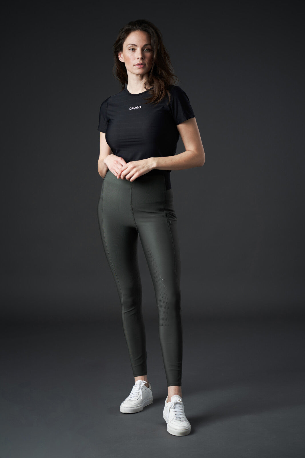 CATAGO Aroy ridtights med hög midja & fullgrip