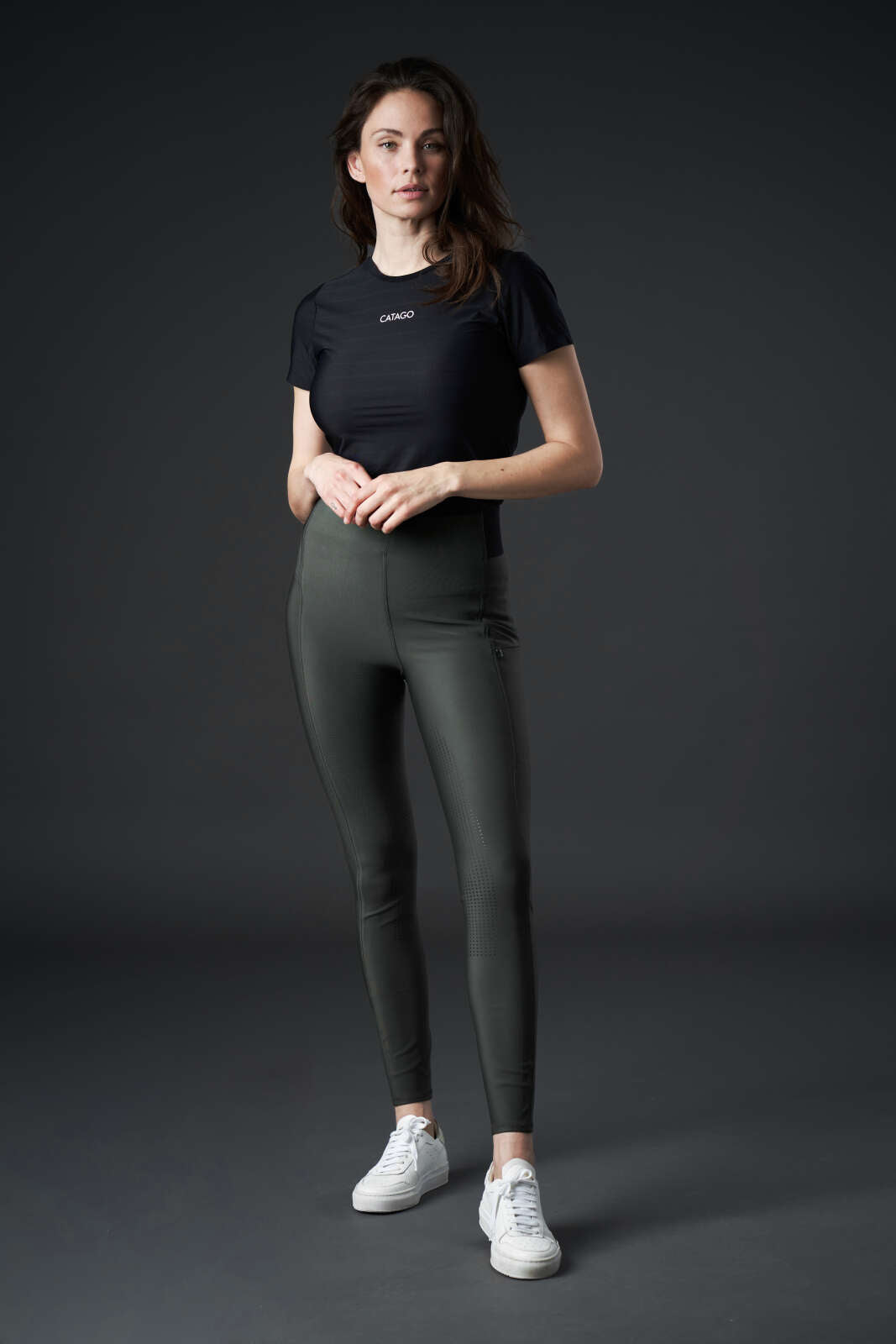 CATAGO Aroy ridetights med høj talje & fullgrip