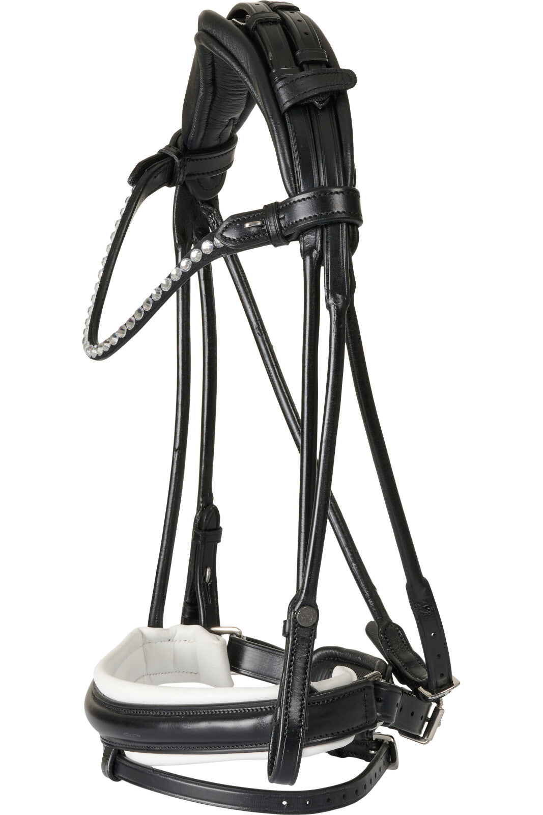 CATAGO Shay rolled bridle w/flash & pullback