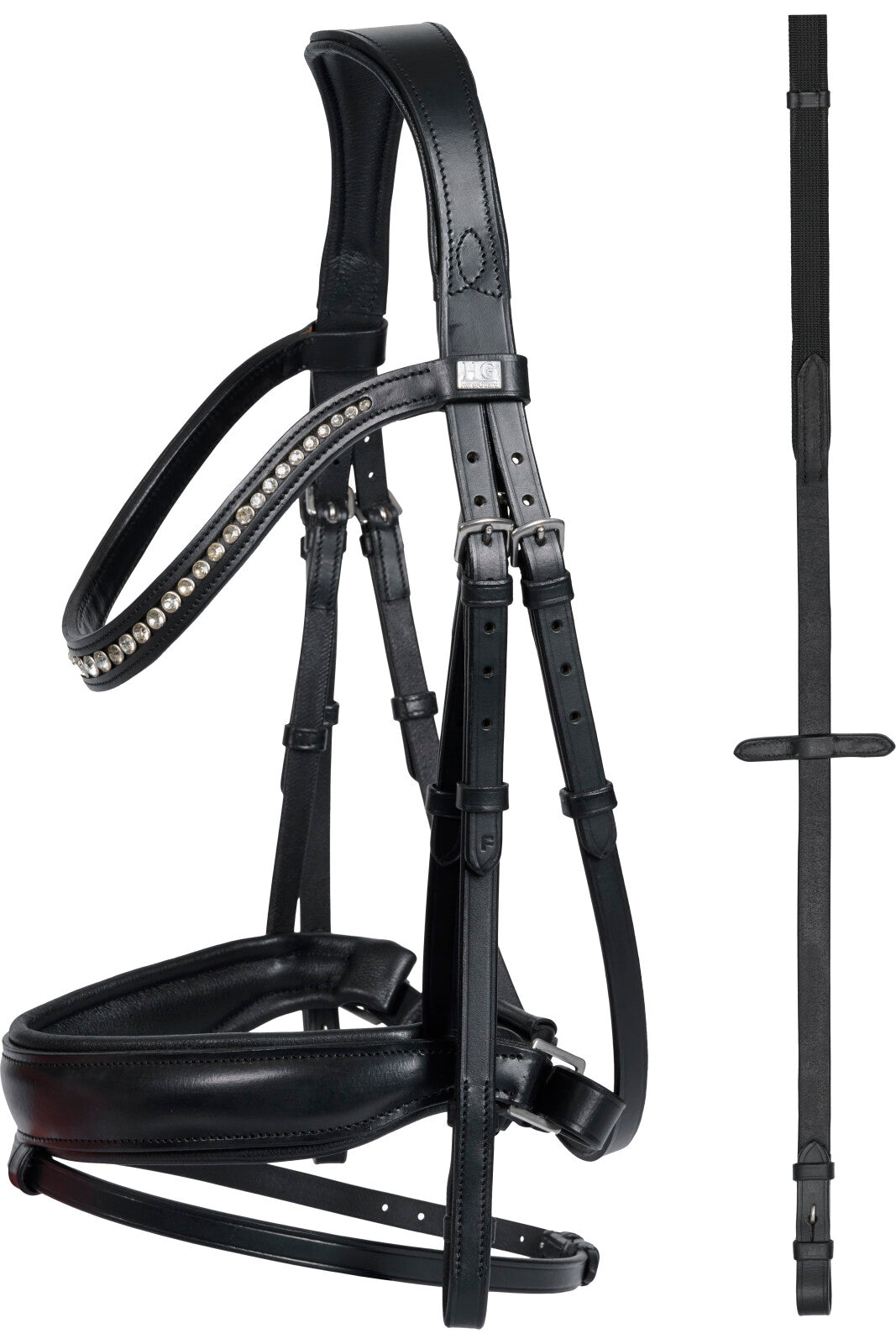HorseGuard Cryll bridle with pull-back nb