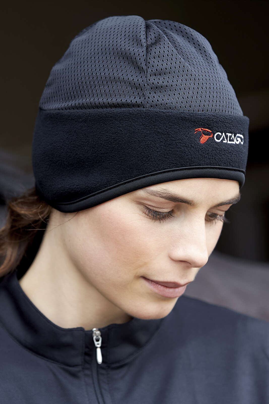 CATAGO FIR-Tech fleece headband with mesh