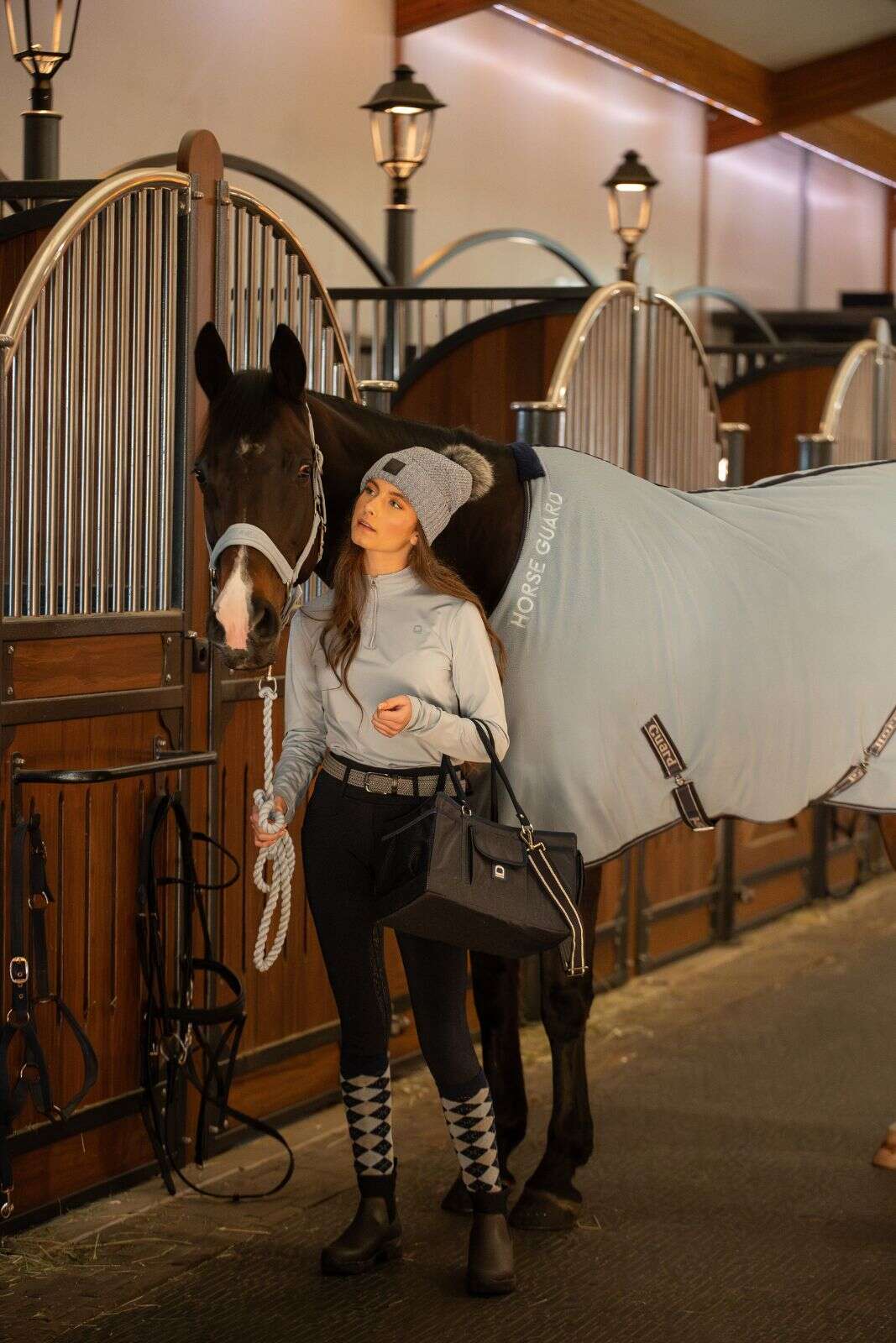 Horse Guard Layne fleece rug with teddy lining