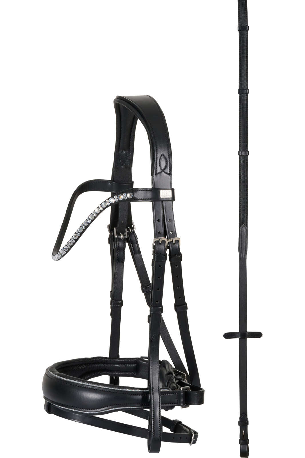HorseGuard Cryll 25.1 bridle with pull-back and flash