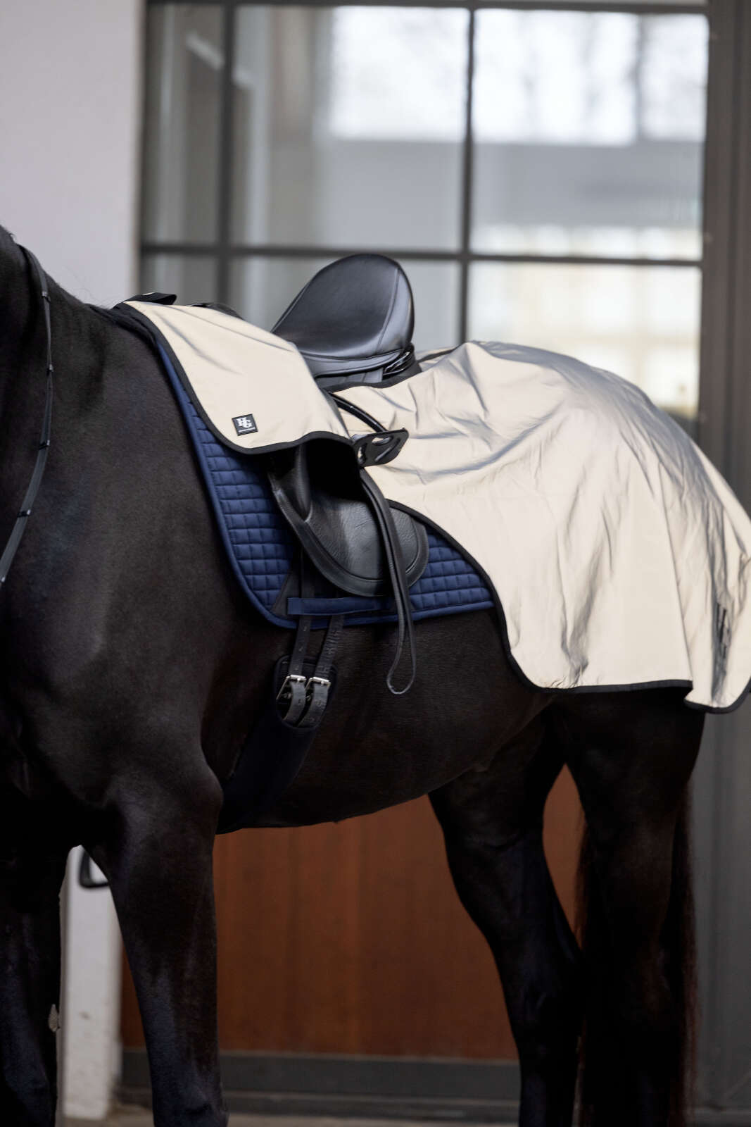 HorseGuard Totally Reflective exercise rug, cut-out