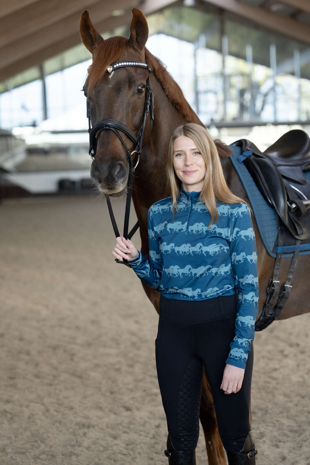 Equipage Montana langærmet trøje, half zip