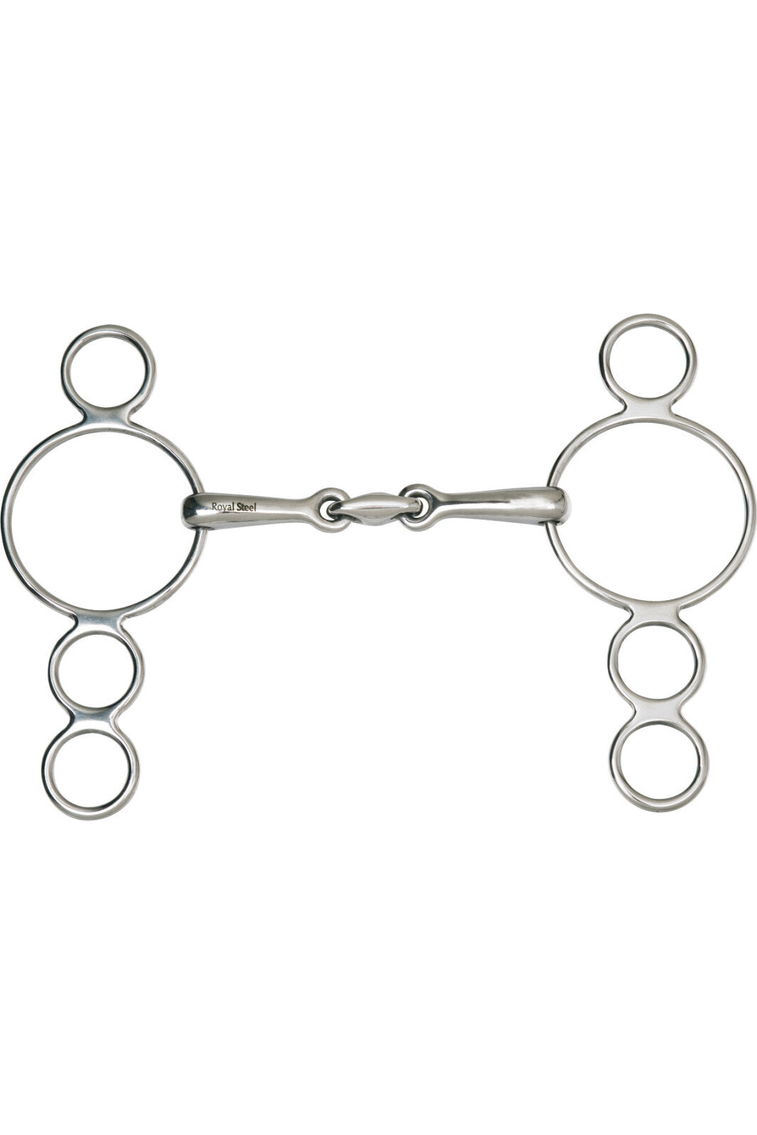 HorseGuard Wien double jointed 3-ring bit 14 mm