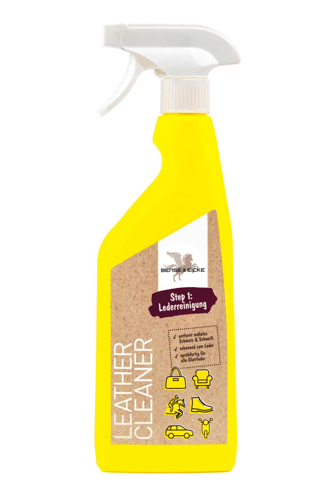 Bense & Eicke Leather cleaning - step 1