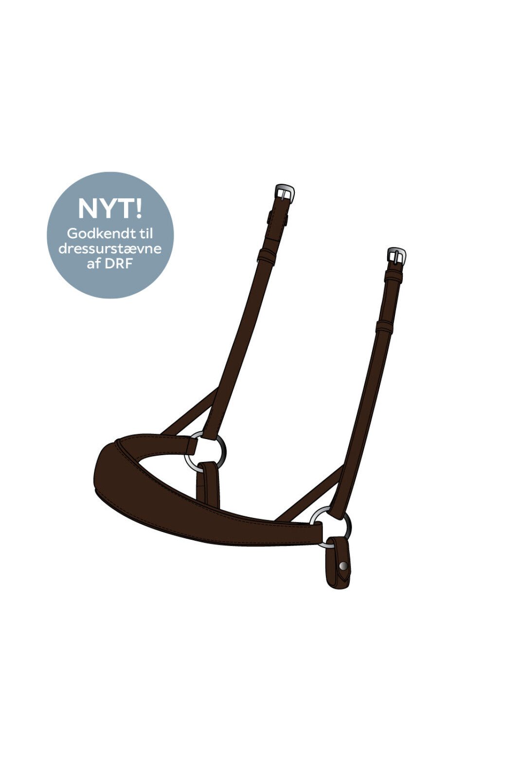 CATAGO Gentle noseband with connection rings - Unamari