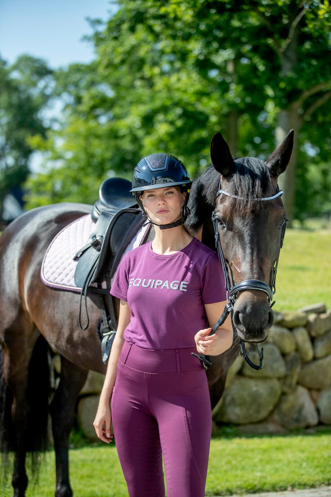 Equipage Telina short sleeve riding blouse - Unamari