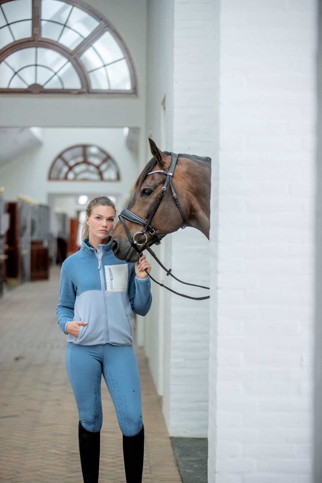 Equipage Kalea riding tights with full grip - Unamari