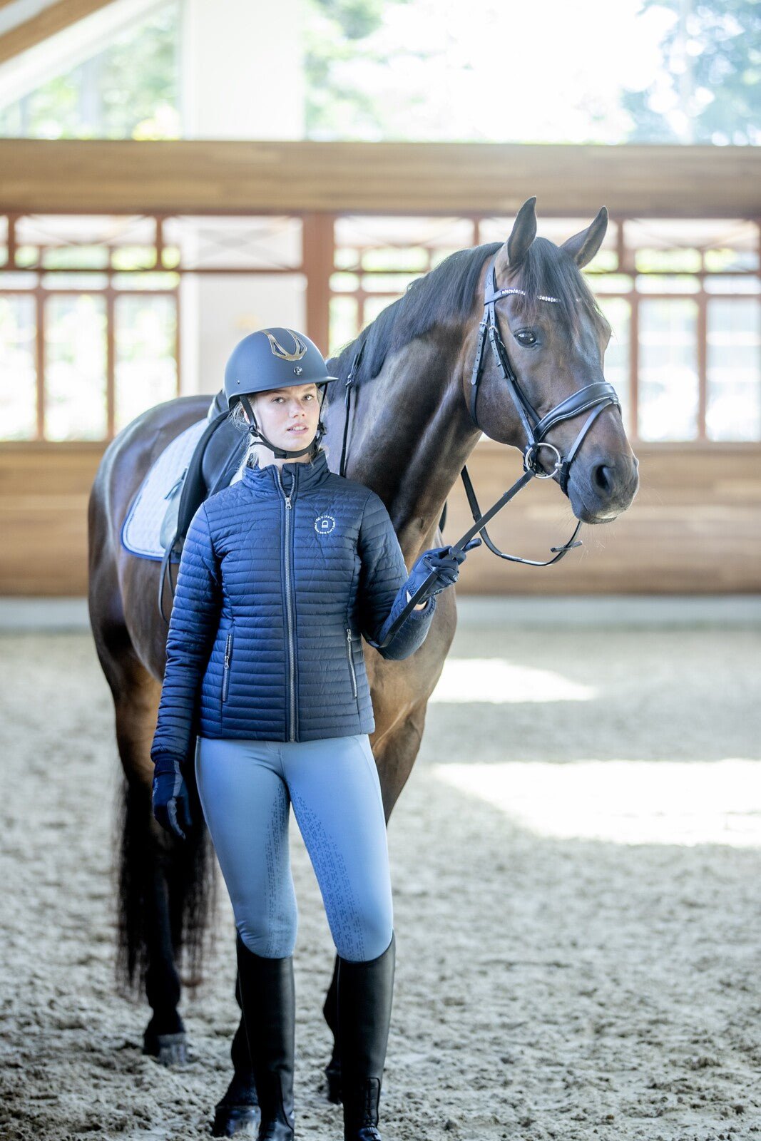 Equipage Kalea riding tights with full grip - Unamari