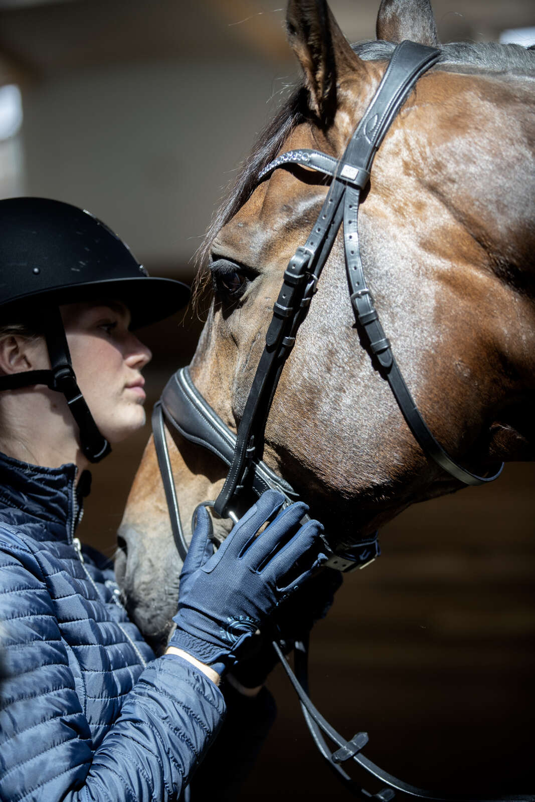 Equipage Terina-ridehandsker i mesh