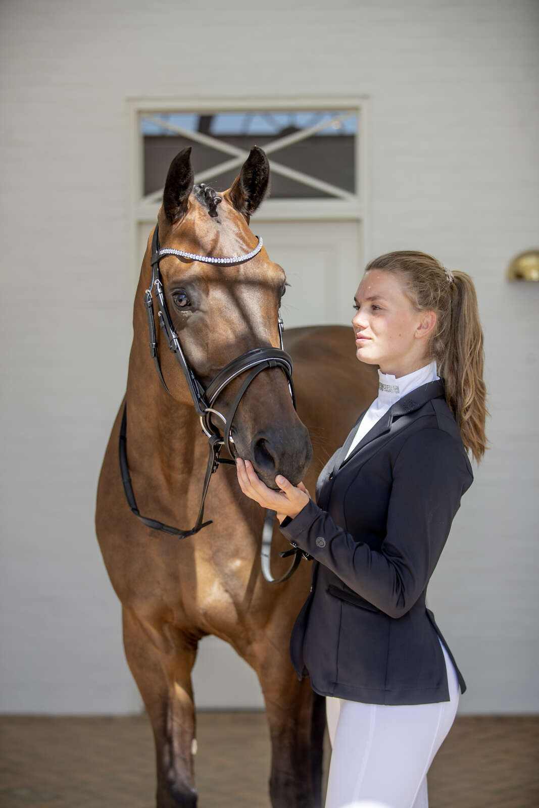 Equipage Monroe show jacket with rhinestone details
