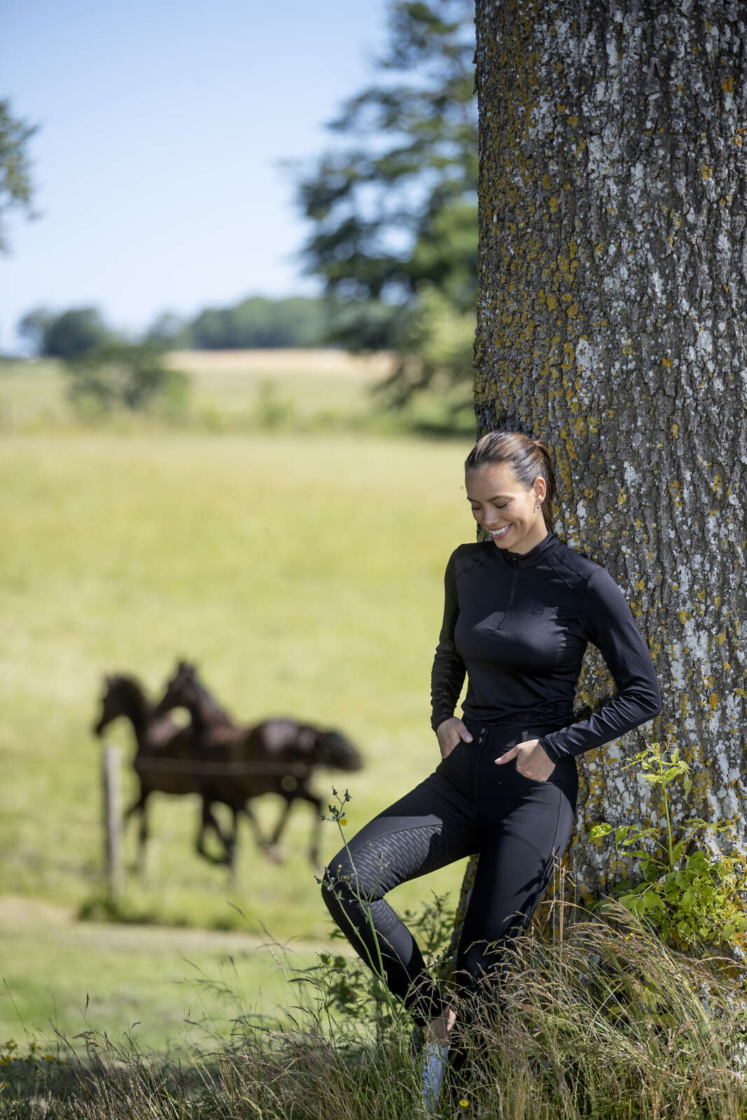 CATAGO FIR-Tech langærmet ridetrøje