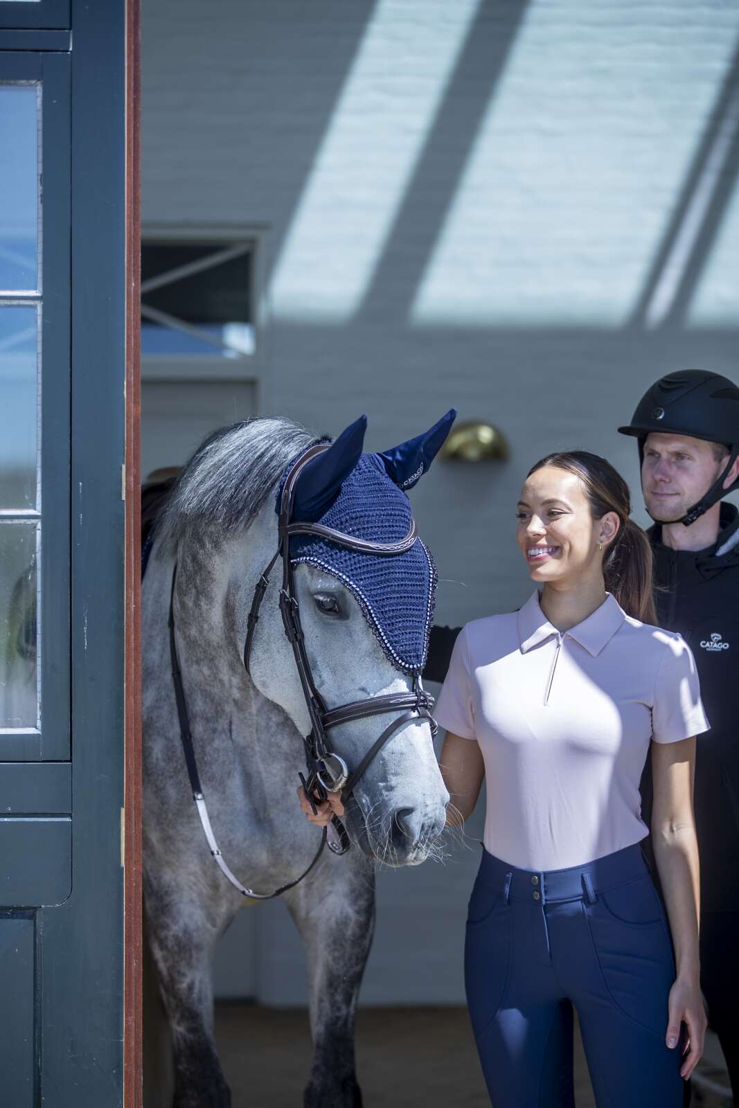 Catago Nash zip polo kortærmet ridebluse