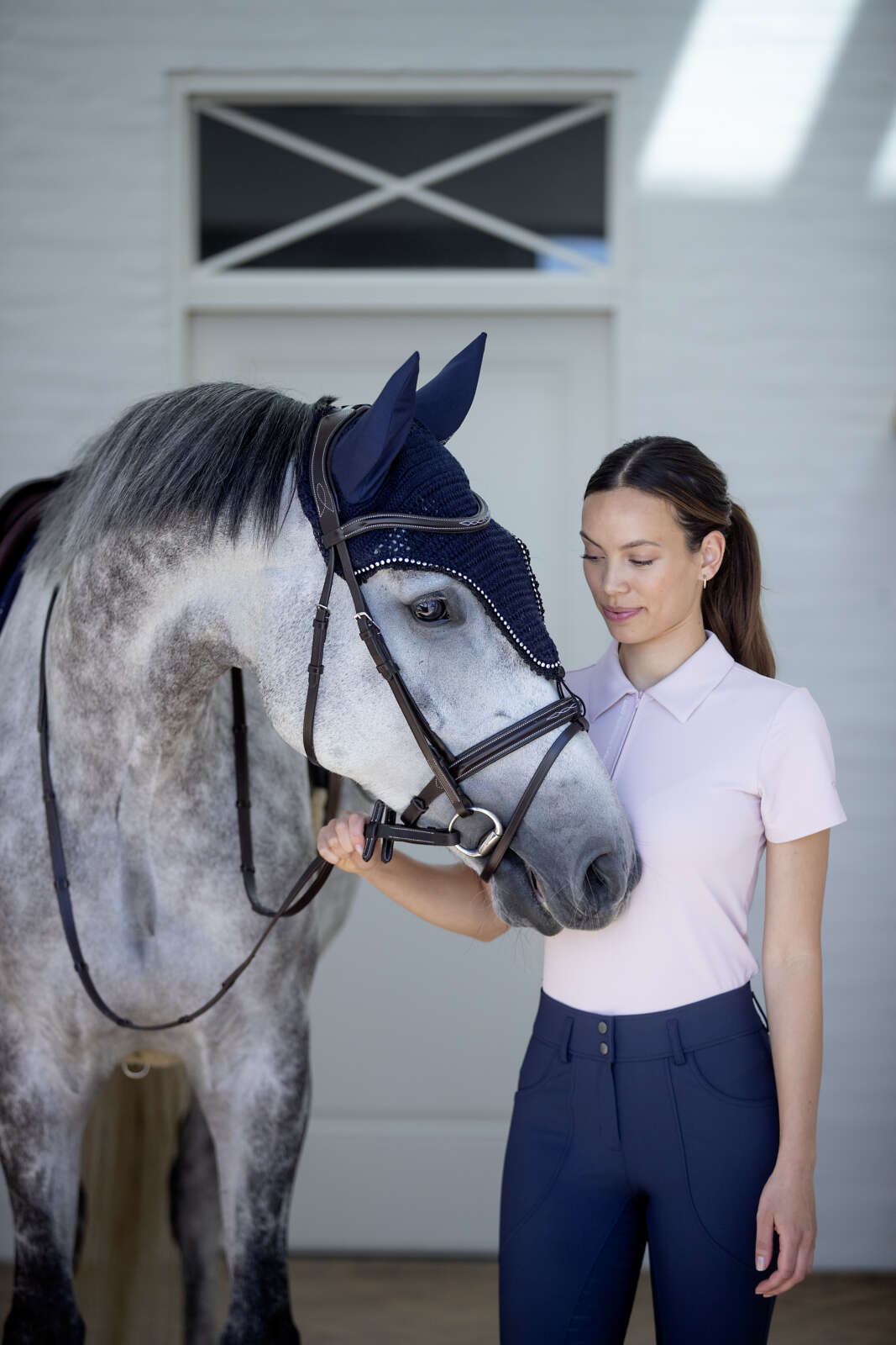 Catago Nash zip polo kortærmet ridebluse