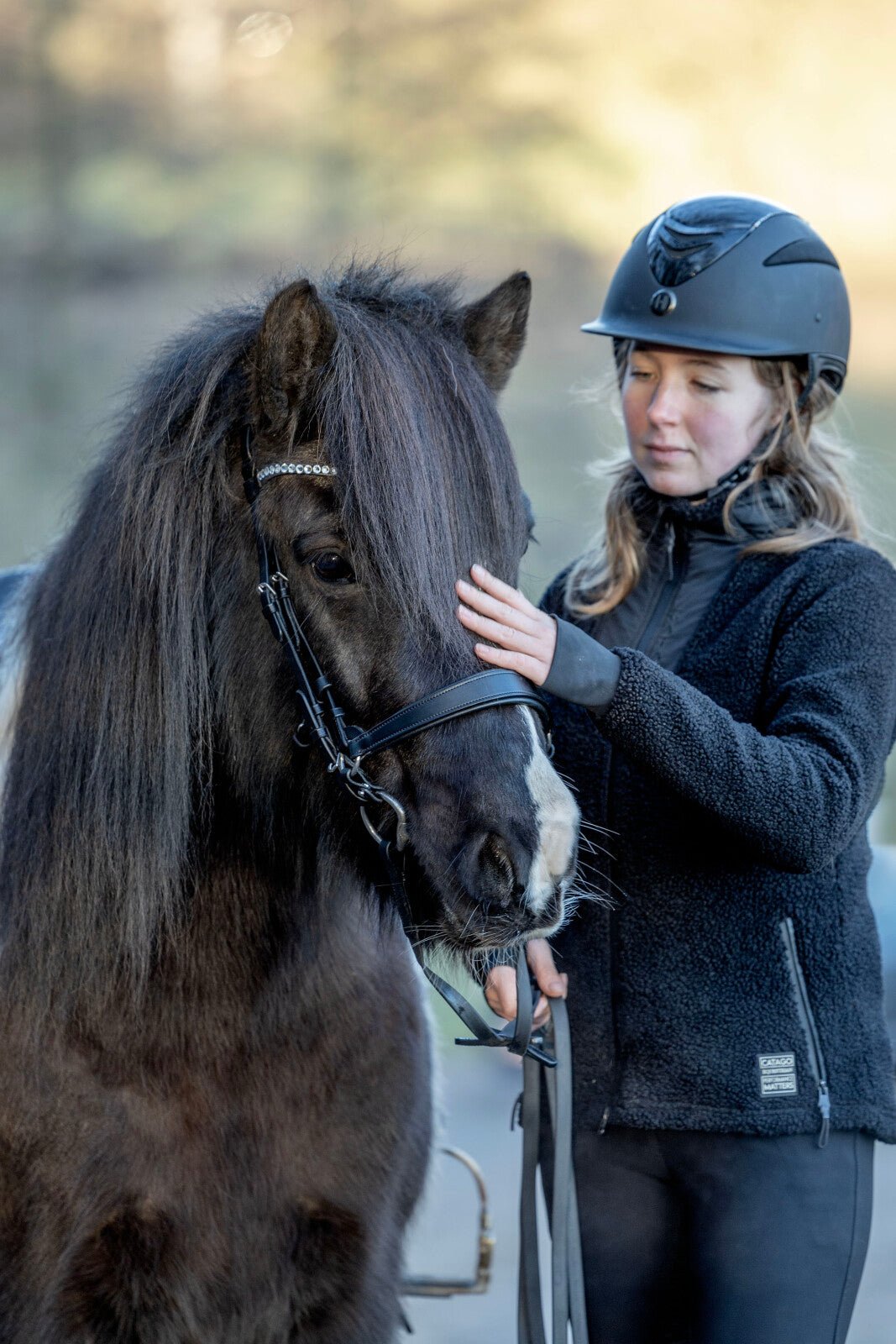 CATAGO Gentle noseband with connection rings - Unamari
