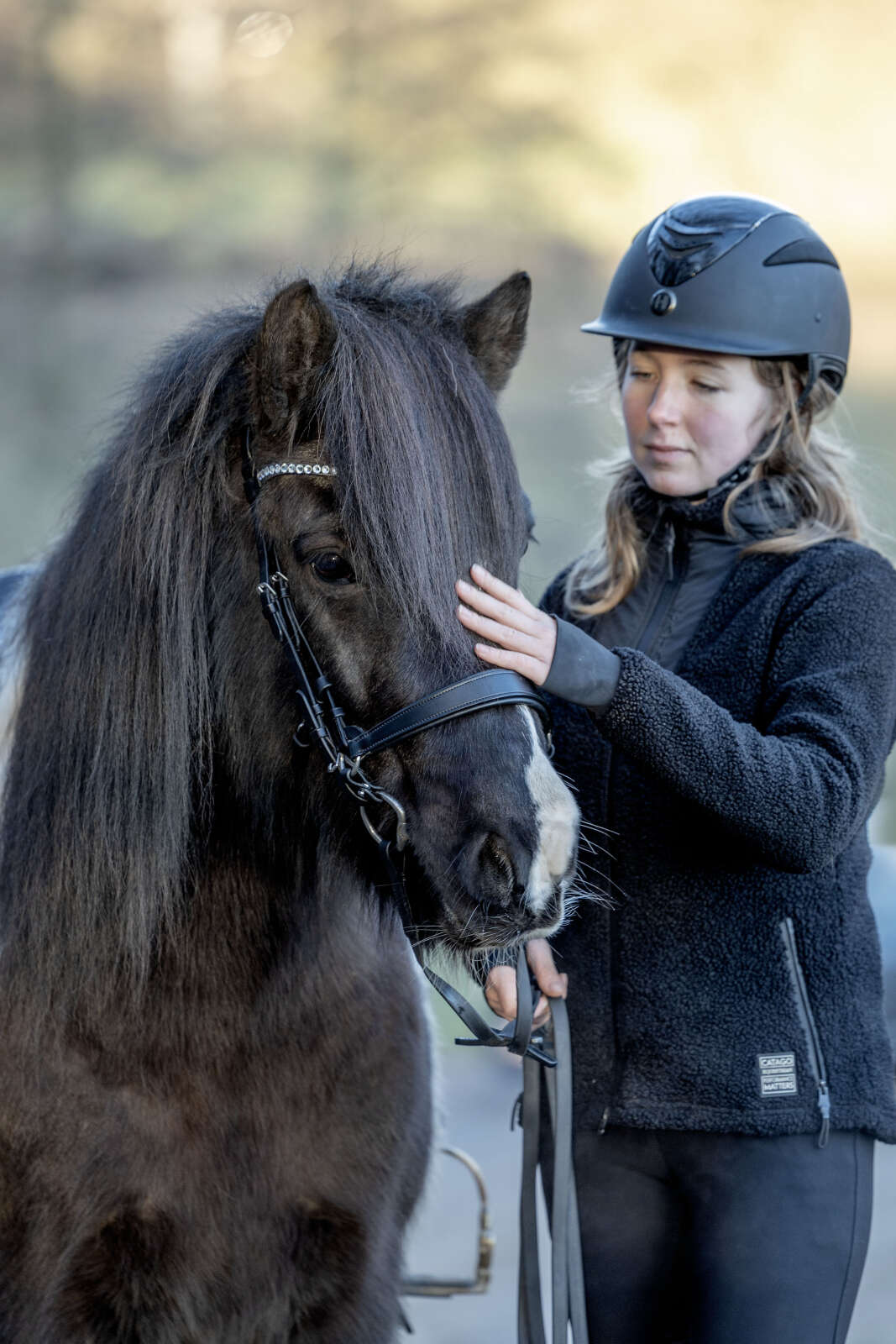 CATAGO Gentle noseband with connection rings