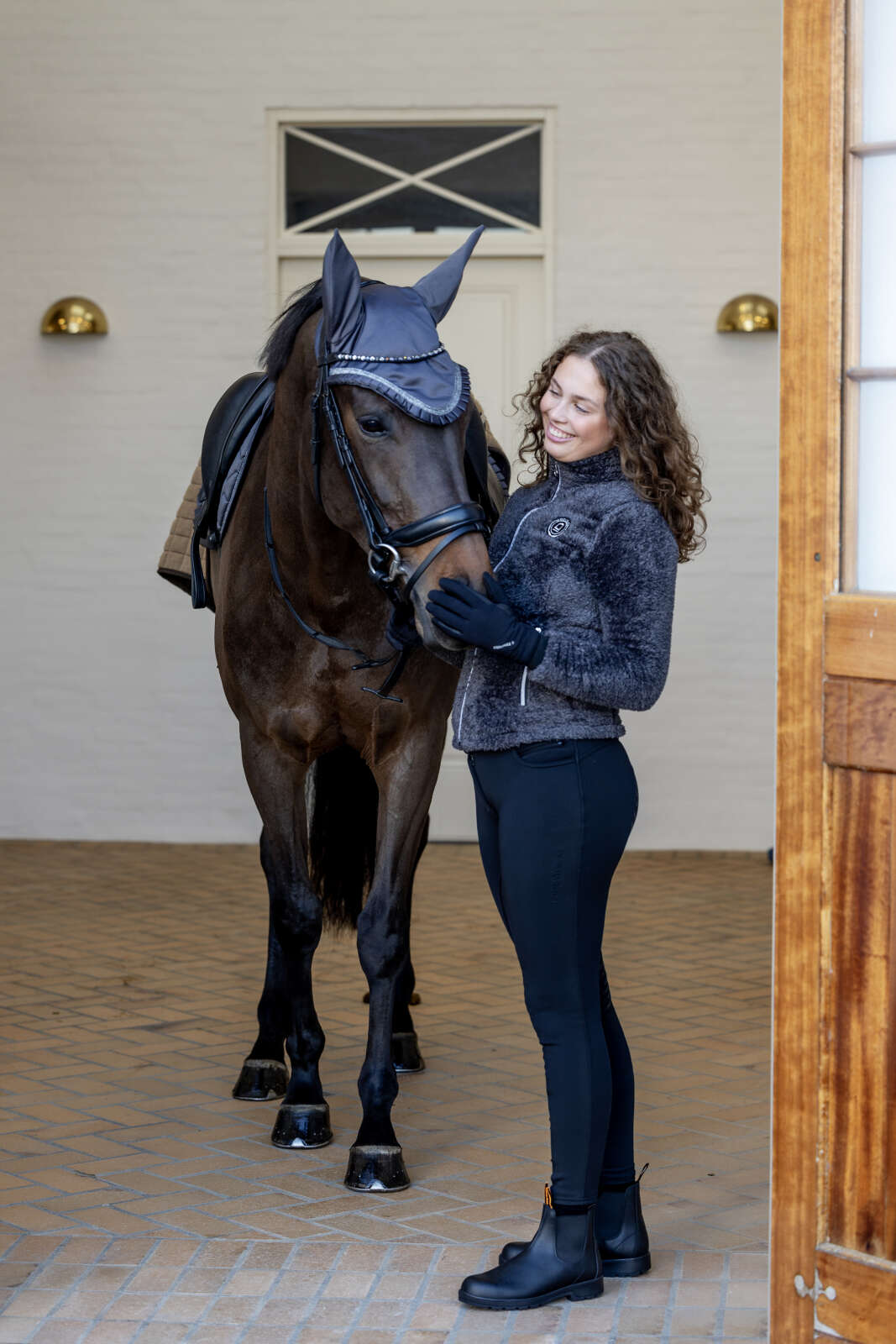 Equipage Vinnie teddyjakke med lynlås til børn