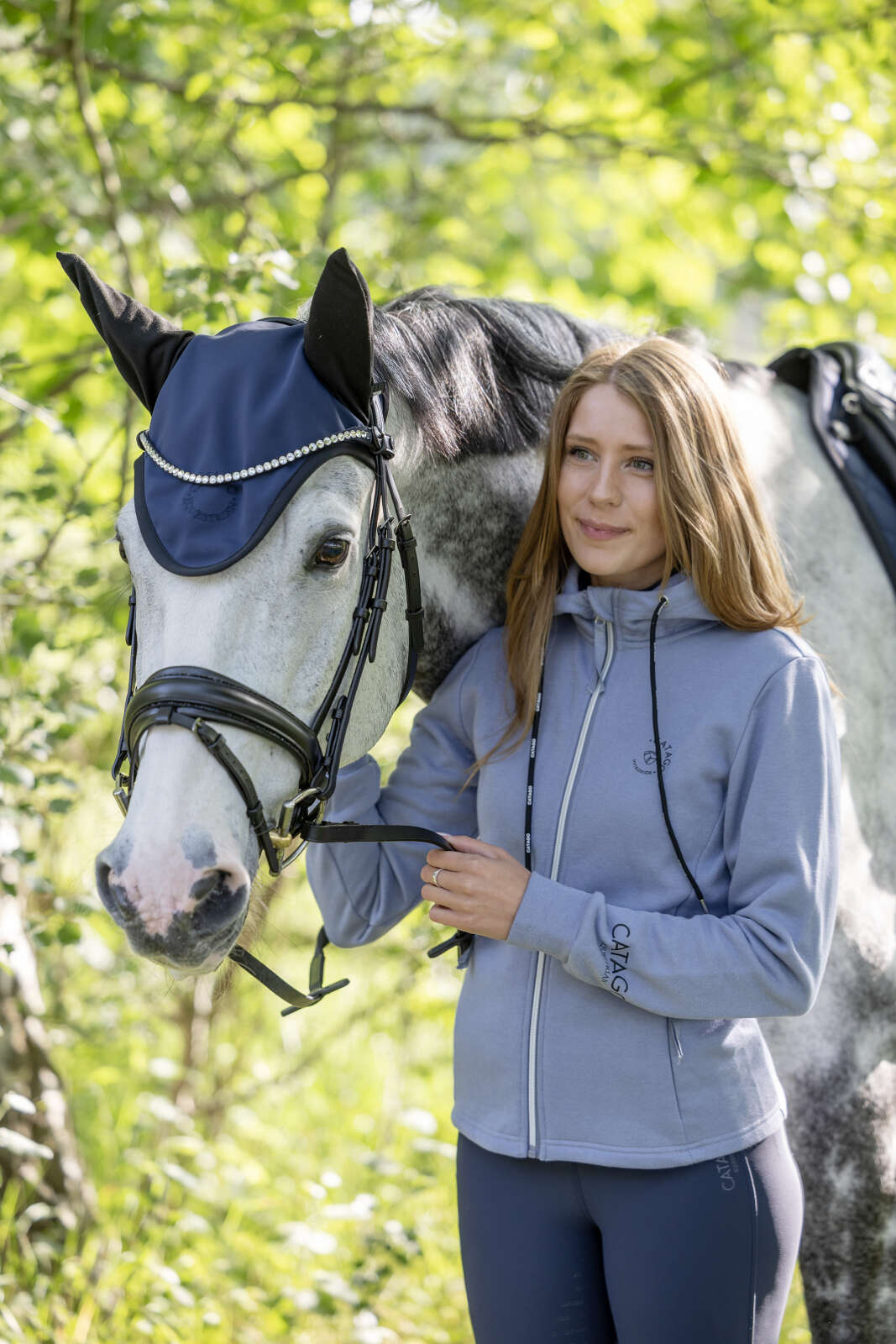 Catago Natalie hoodie med lynlås