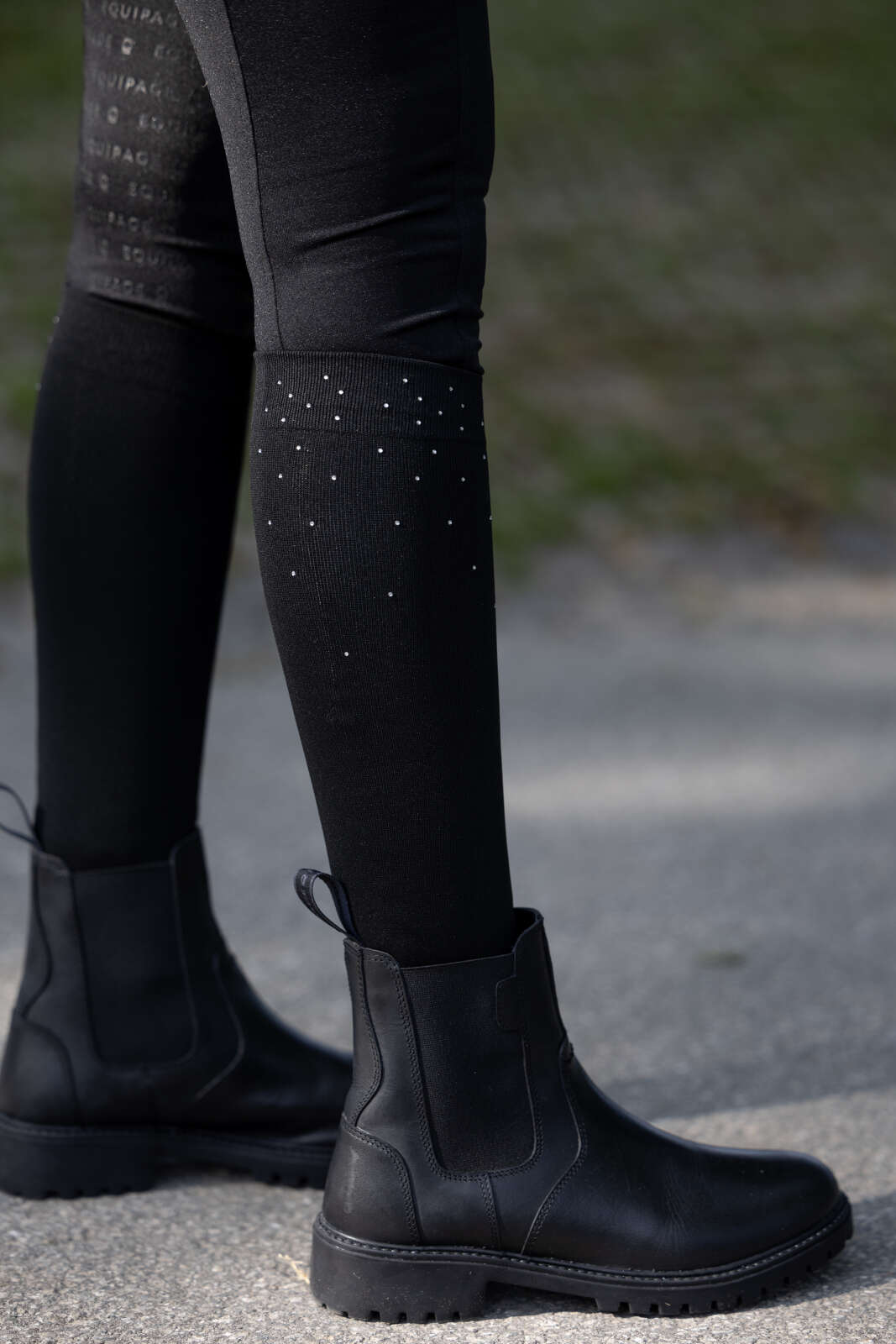 Equipage rhinestone socks