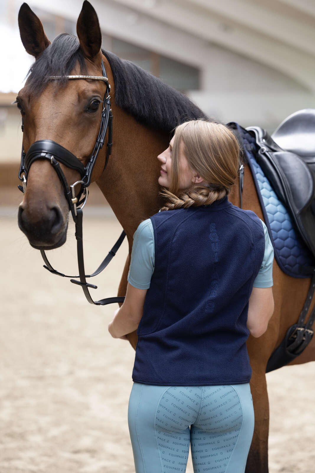 Equipage Aria fleece ridväst för barn