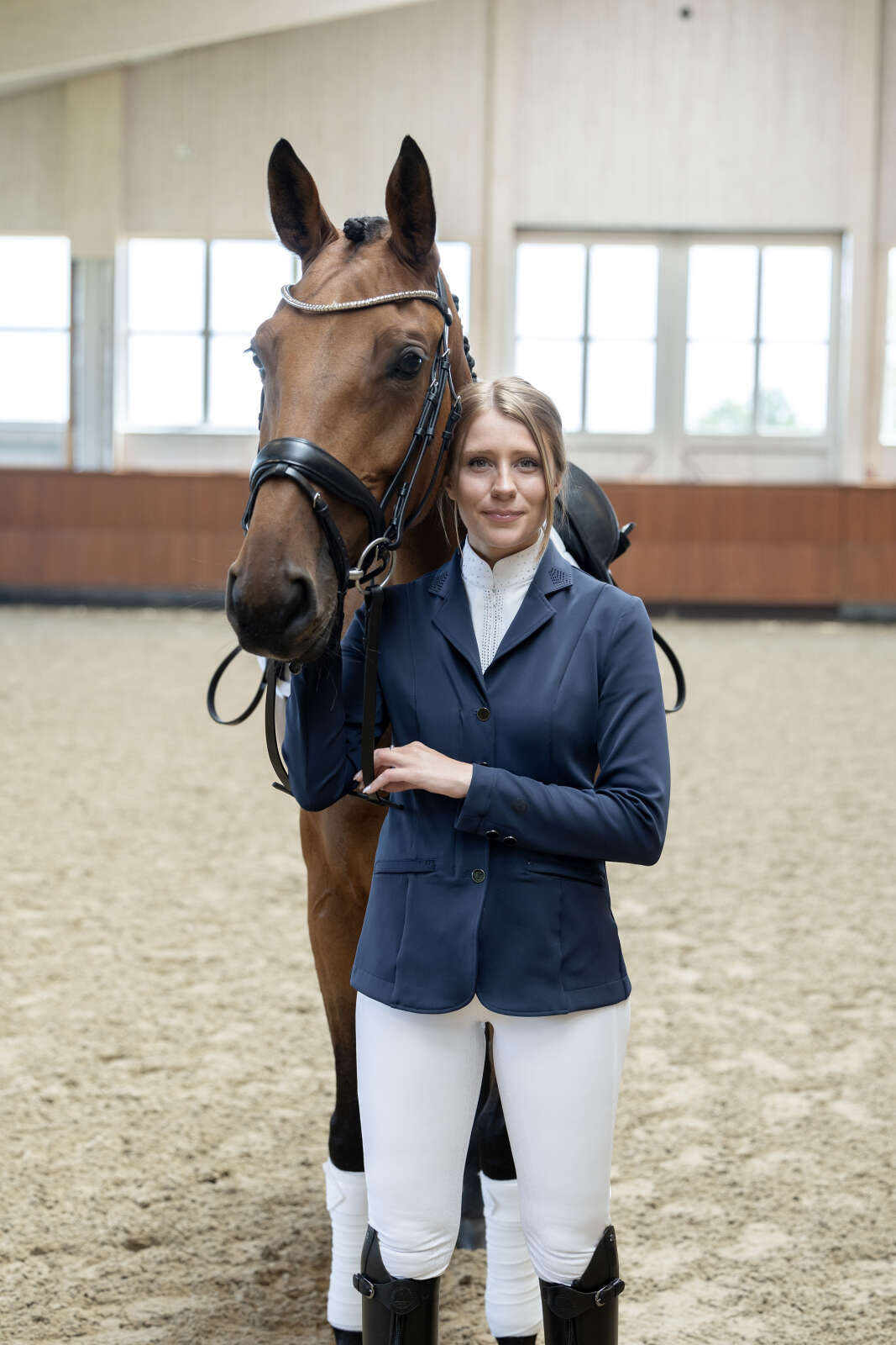 Equipage Monroe show jacket with rhinestone details