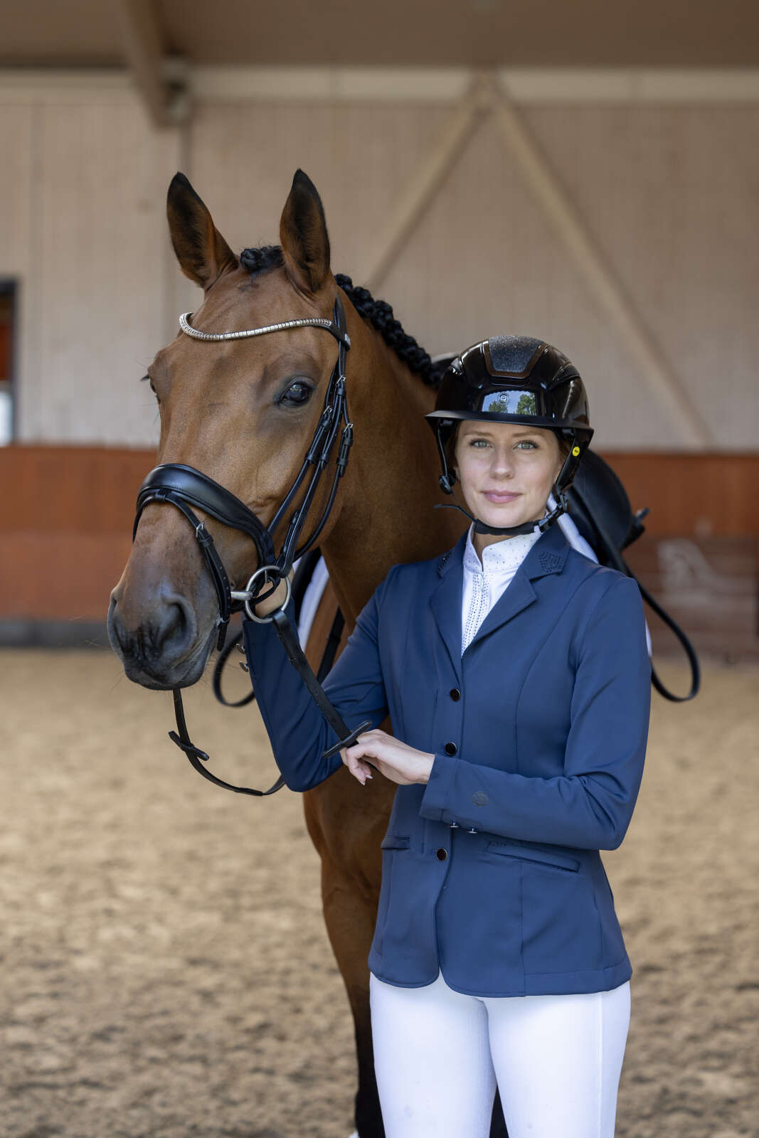 Equipage Monroe show jacket with rhinestone details