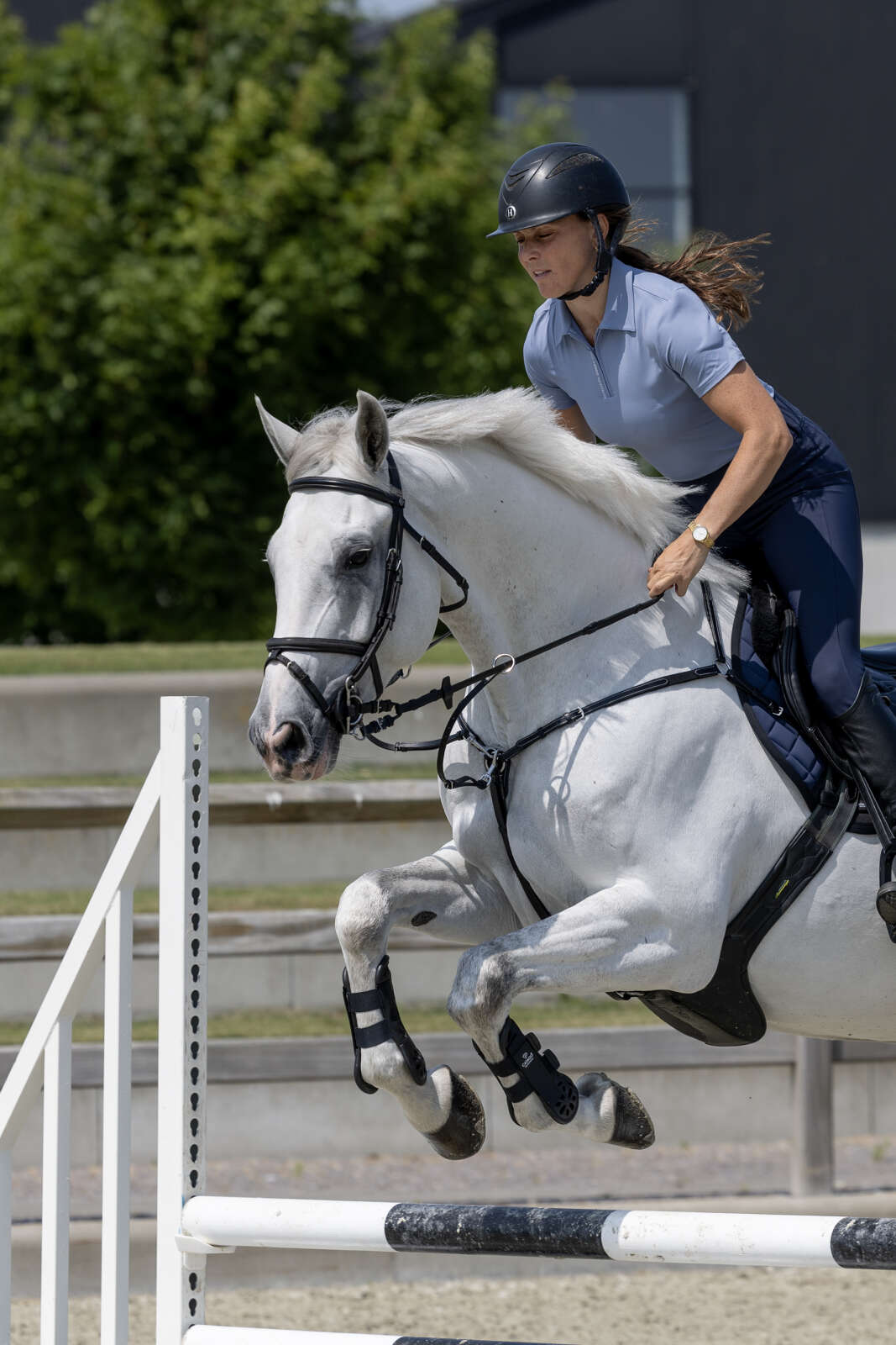 Catago Nash zip polo kortærmet ridebluse