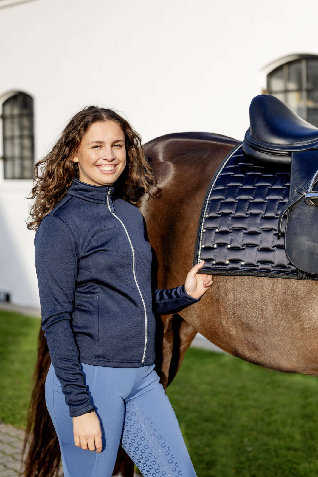 Equipage Vanabe cardigan med lynlås