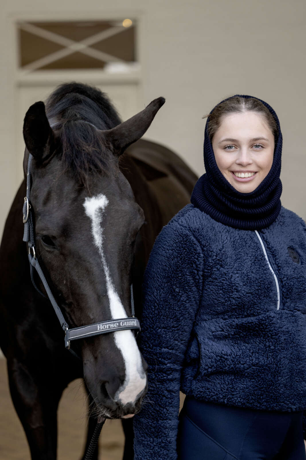 Equipage Vainy stickad halsvärmare med glitter