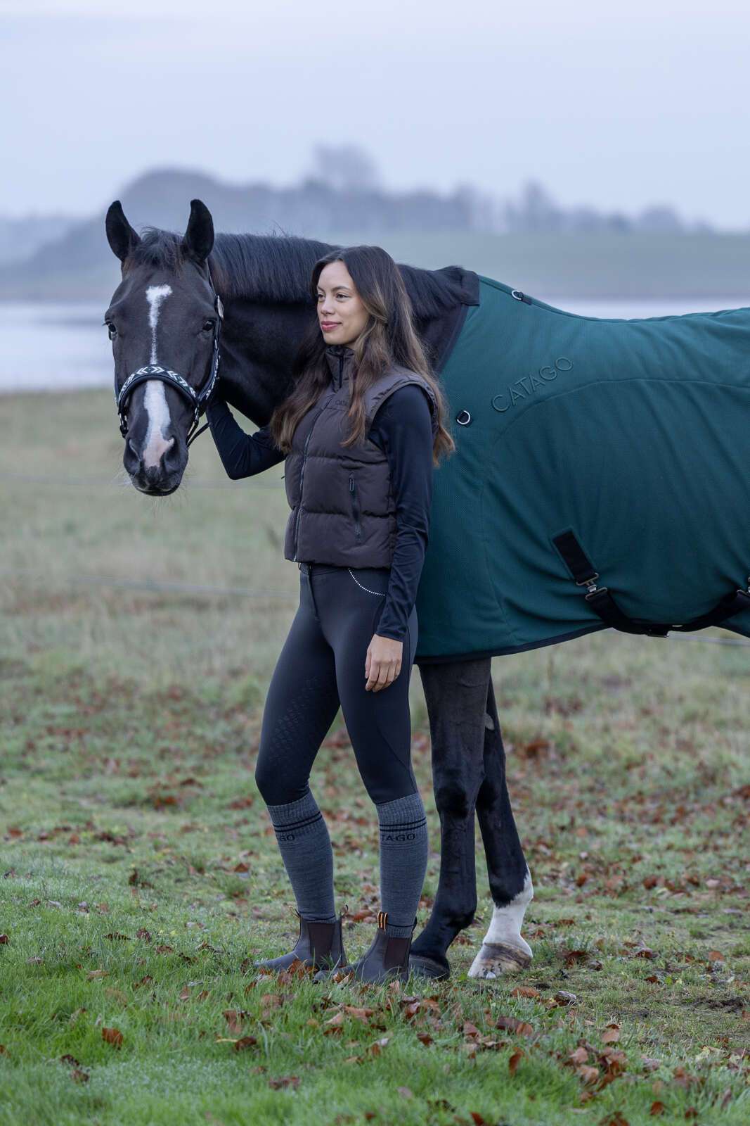 CATAGO Vally kort vatteret ridevest