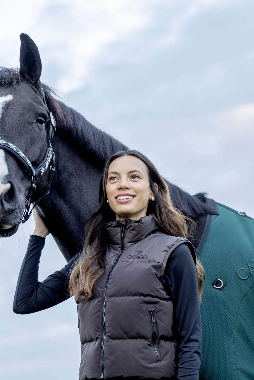 CATAGO Vally kort vatteret ridevest