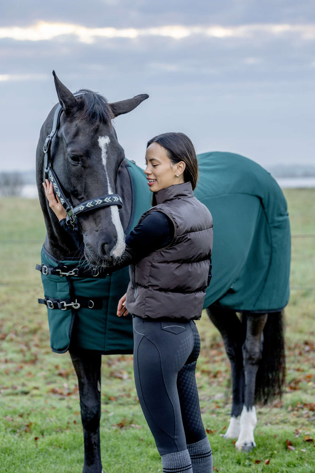 CATAGO Vesta ridebukse med krystaller, fullgrip