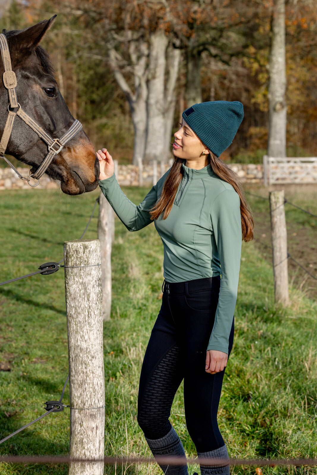 CATAGO Bree long sleeve Half-zip shirt