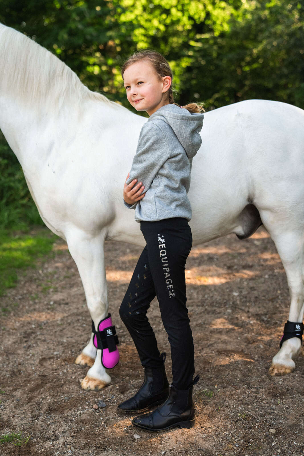 Equipage Maggie tights with full grip for kids