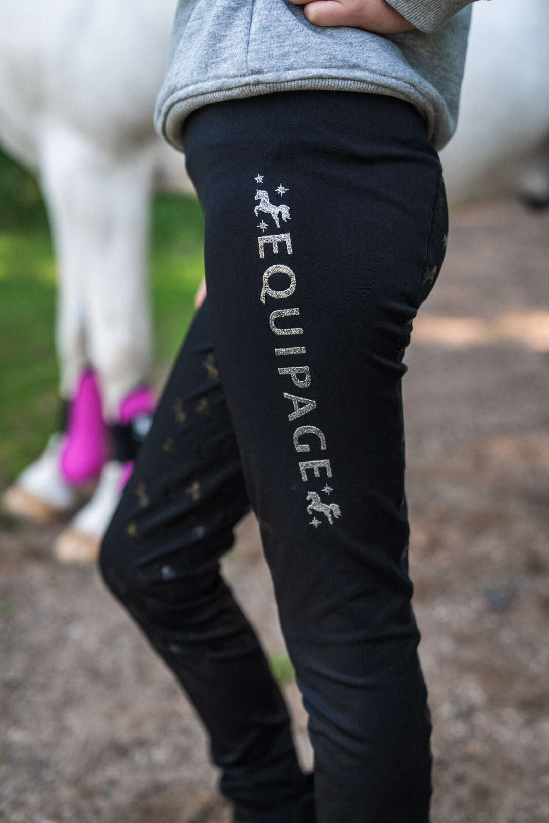 Equipage Maggie tights with full grip for kids