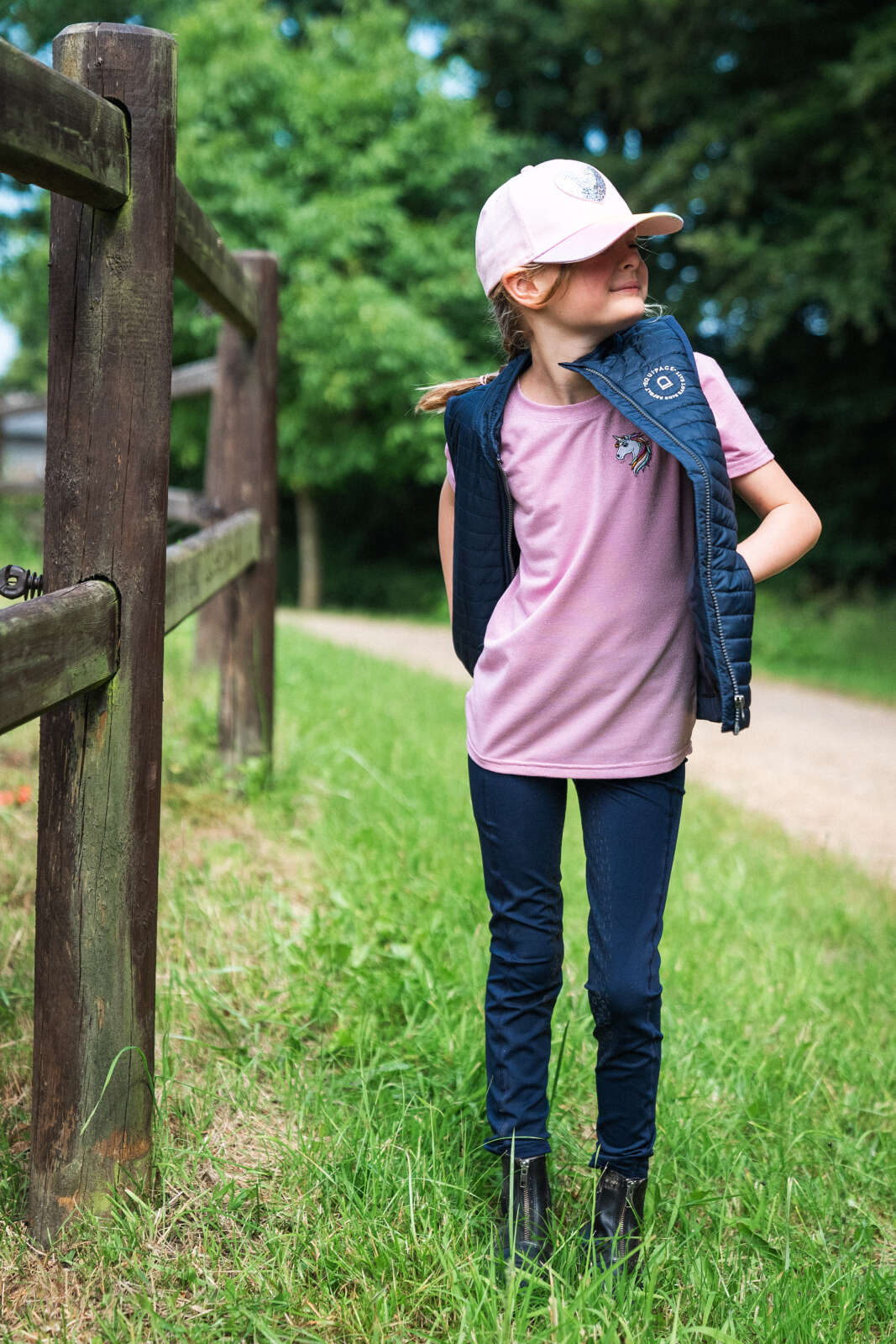 Equipage Kara kortærmet ridebluse