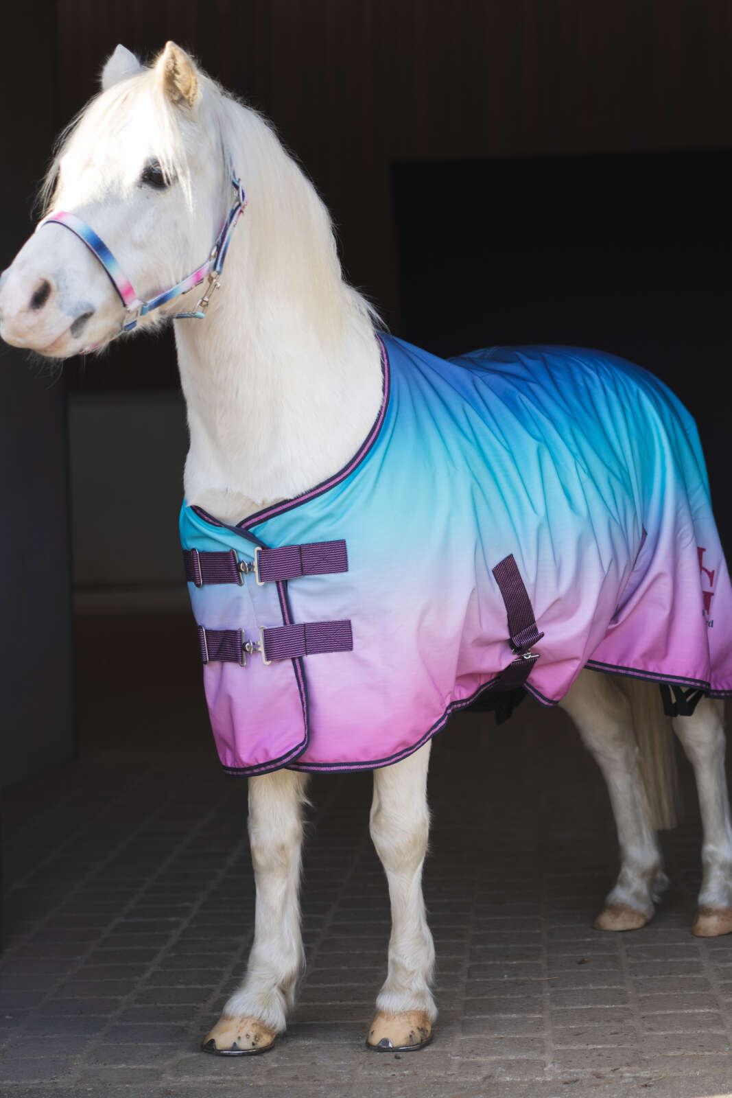 HorseGuard Gradient Regendecke mit Fleecefutter